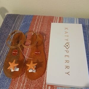 Katy Perry Collections Starfish Sandals - Orange and Tan